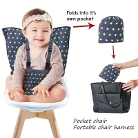 Creative Dining Chair Strap, Seat Safety Strap, Dining Belt High Chair Strap, For Home And Travel Use,Star safety rope