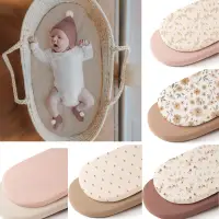 2pcs Breathable Cotton Baby Crib Fitted Sheet Universal Size Solid Color Infant Bassinet Cradle Bedding for Newborns Nursery