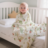 Elinfant 1PC Thick Qulit Soft Swaddle Blanket For Newborn Baby,Warm Baby Quilt,Multi-functional Baby Swaddle-Perfect For Gift
